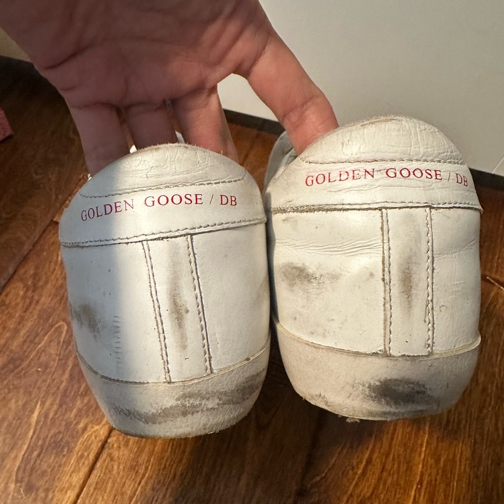 Golden Goose White Superstar Sneakers - Picture 4 of 7